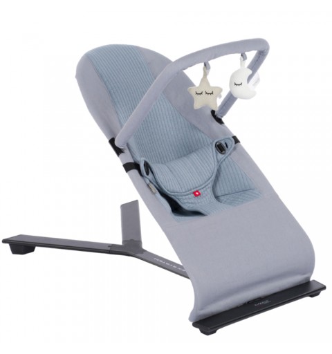 MAST Swiss Design Flex Bouncer 2 - leżaczek, bujaczek | Steel Blue